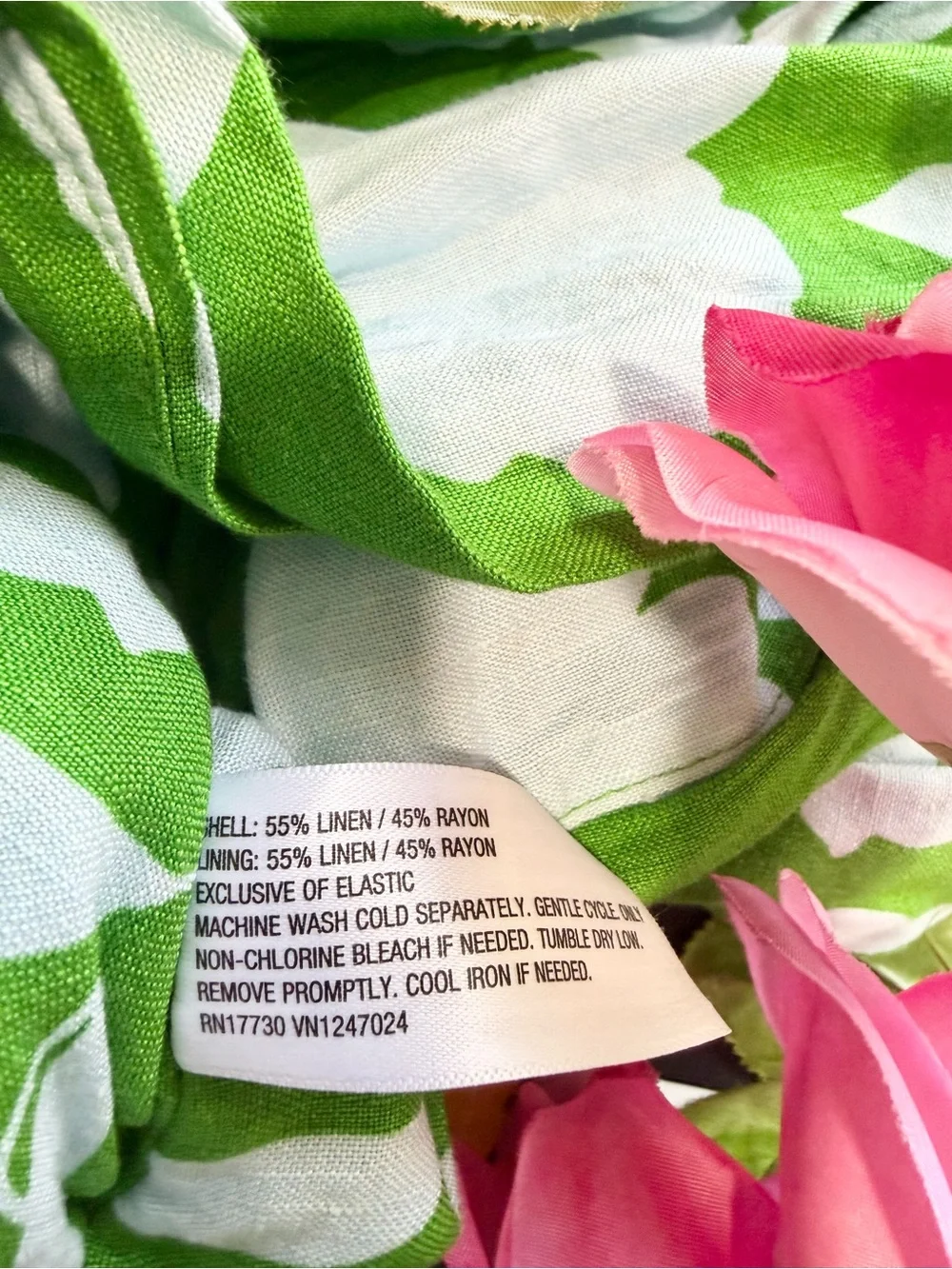 NEW Kate Spade x Target Linen Ruched Bow Cami Top Green Floral Plus Size 2X